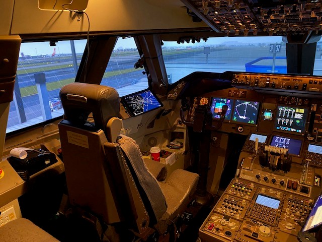 QFA25 Boeing 747-400 simulator, photo 1