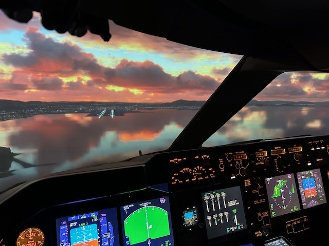 QFA25 Boeing 747-400 simulator, photo 9